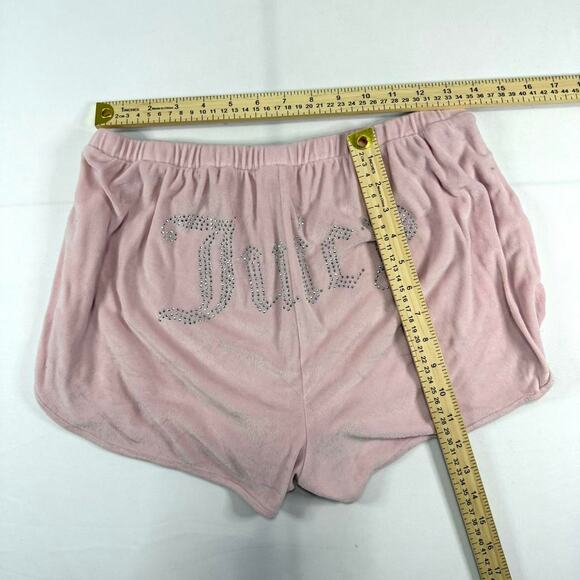 Juicy Couture Pink Booty Low Rise Shirts Size XL With Embellishments - Picture 3 of 4